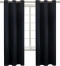 BGment Blackout Curtains for Living Room - Grommet Thermal Insulated Room Darkening Curtains for Bedroom, Set of 2 Panels (42 x 72 Inch, Bl…