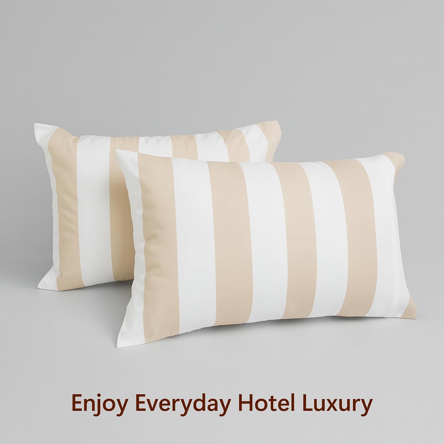 Perupima Peru Pima 415 Thread Count Percal Standard Pillowcases - 100% Peruvian Pima Cotton, 2 Piece (2 Pillowcases) - Cooling, Crisp, Hote…