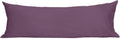 Sunflower Body Pillowcase 100% Cotton Long Pillow Cover/Case Envelope Closure 1 Pack, 20×54 inches Dark Purple, Soft and Breathable
