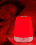 Generic Red Light Night Light for Bedroom - 670nm Sleep-Enhancing Lamp, 2 Color Mode, 3 Brightness Level, Touch Control, 2H Timer, M…