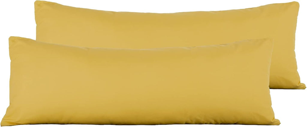 Evolive Body Pillow Covers Pack of 2, 21" x 54", Ultra Soft Brushed Microfiber, Breathable & Cozy Body Pillowcases with Zipper Closure (Spi…