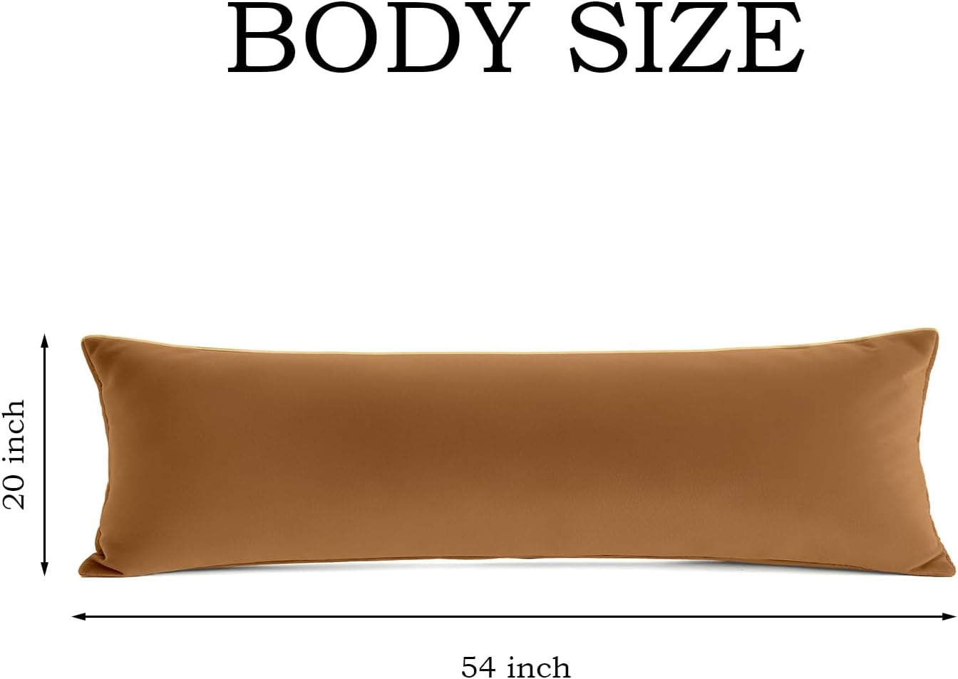 QJFabricCO Q&J Fabric Co. Body Pillow Pillowcase Set of 2, Brushed Microfiber 20x54 Pillow Cases, Soft, Wrinkle-Free, Fade-Resistant, Pillow…
