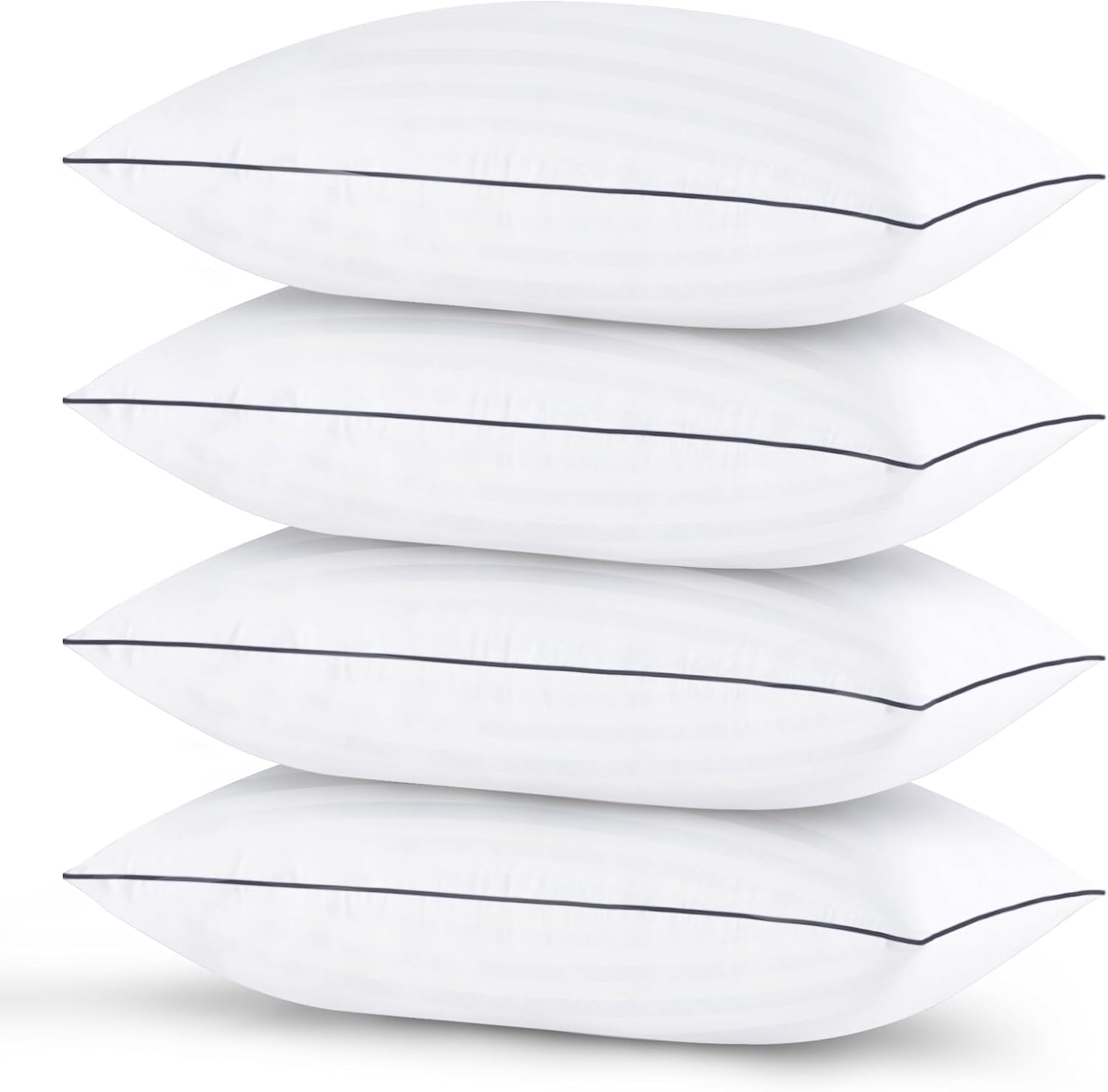 GOHOME Pillows Queen Size Set of 4 - Bed Pillows for Sleeping 4 Pack, Cooling Supportive Hotel Pillows with Premium Soft Down Alternative…