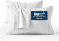 1000 TC Pillowcases Set of 4 100% Egyptian Cotton Pillow Cases with Long Staple Cotton & Sateen Weave, Silky Soft Hotel Like Bed Pillow…
