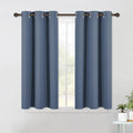 NICETOWN Thermal Insulated Curtains Blackout Draperies, Window Treatment Solid Grommet Room Darkening Drape Panels for Bedroom (Set of 2…