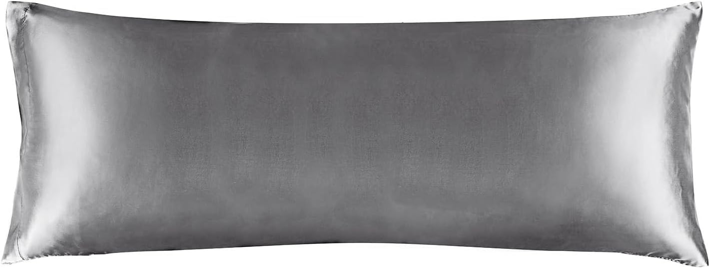 Bedelite Satin Body Pillow Cover, Super Soft and Cooling Body Pillow Pillowcase for Hair and Skin, Breathable Silky Full Long Pillowcase Co…