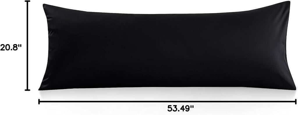 Oubonun 100% Cotton Body Pillowcase - 800 Thread Count/21x54, Moisture Absorbent and Breathable, Hotel Body Pillow Cover for All Seasons, B…