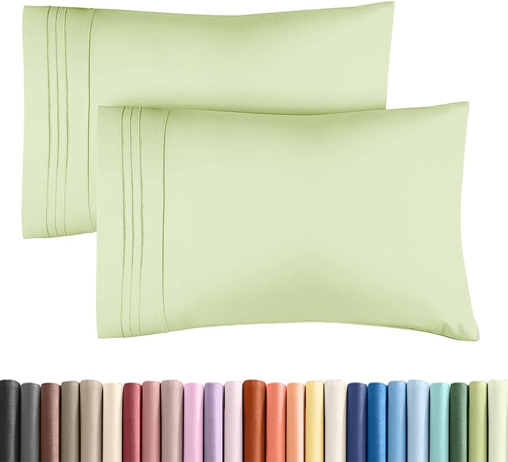King Standard Pillow Cases Set of 2 - Ultra-Soft Hotel Quality Pillowcase Covers - Comfy, Cozy & Fade Free - Wrinkle Resistant - Machine…