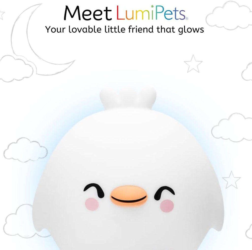 Lumipets Clara the Chick Squishy Silicone Night Light for Kids | Cute Night Light with Remote & Touch Control for Baby & Toddler Bedrooms…