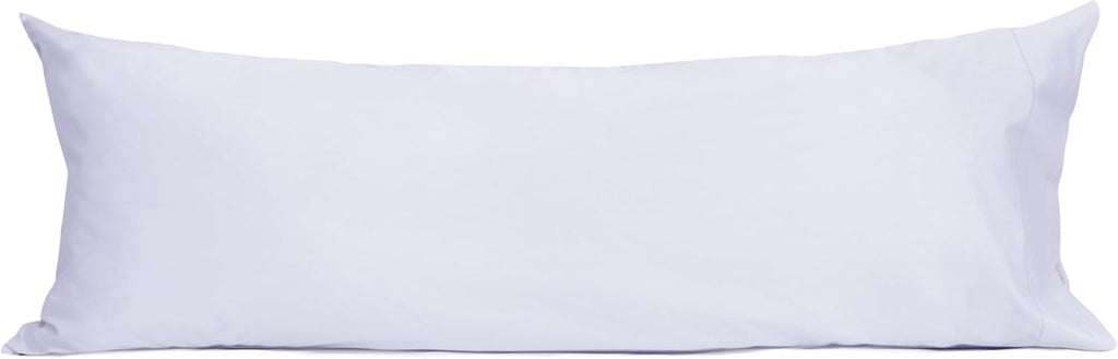 Sunflower Body Pillowcase 100% Cotton Long Pillow Cover/Case Envelope Closure 1 Pack, 20×54 inches Light Purple, Soft and Breathable