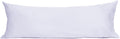 Sunflower Body Pillowcase 100% Cotton Long Pillow Cover/Case Envelope Closure 1 Pack, 20×54 inches Light Purple, Soft and Breathable