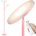 Marctronic Pink Floor Lamp, 42W 4000LM Super Bright LED Room Lamp with Adjustable Reading Light, Dimmable Modern Standing Lamp with Remote &…