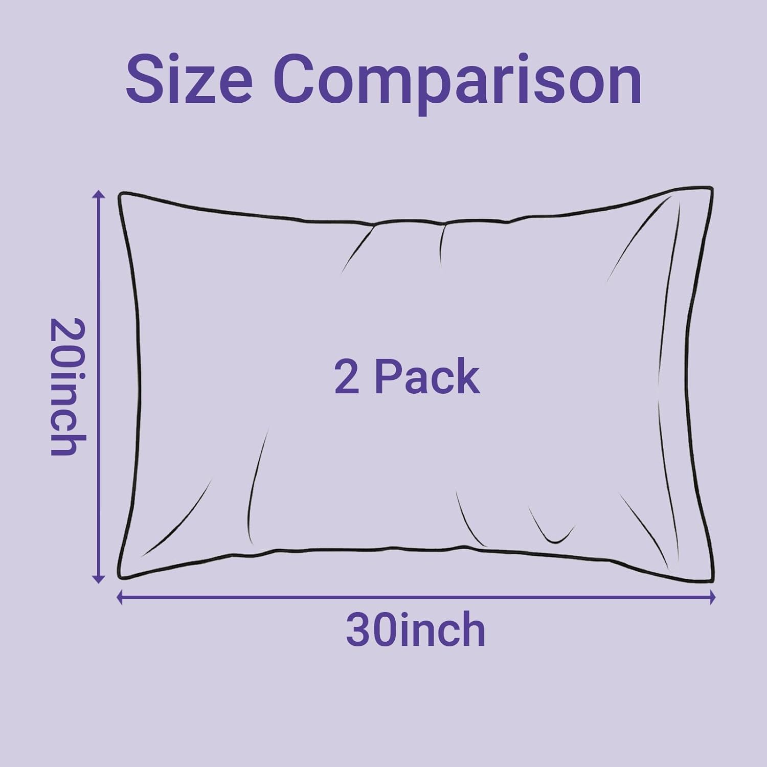QJFabricCO Q&J Fabric Co. 2 Pack Satin Pillowcase Silk Like Pillow Cases 20x30 inch White Cooling Pillow Cases with Envelope Closure for Ha…