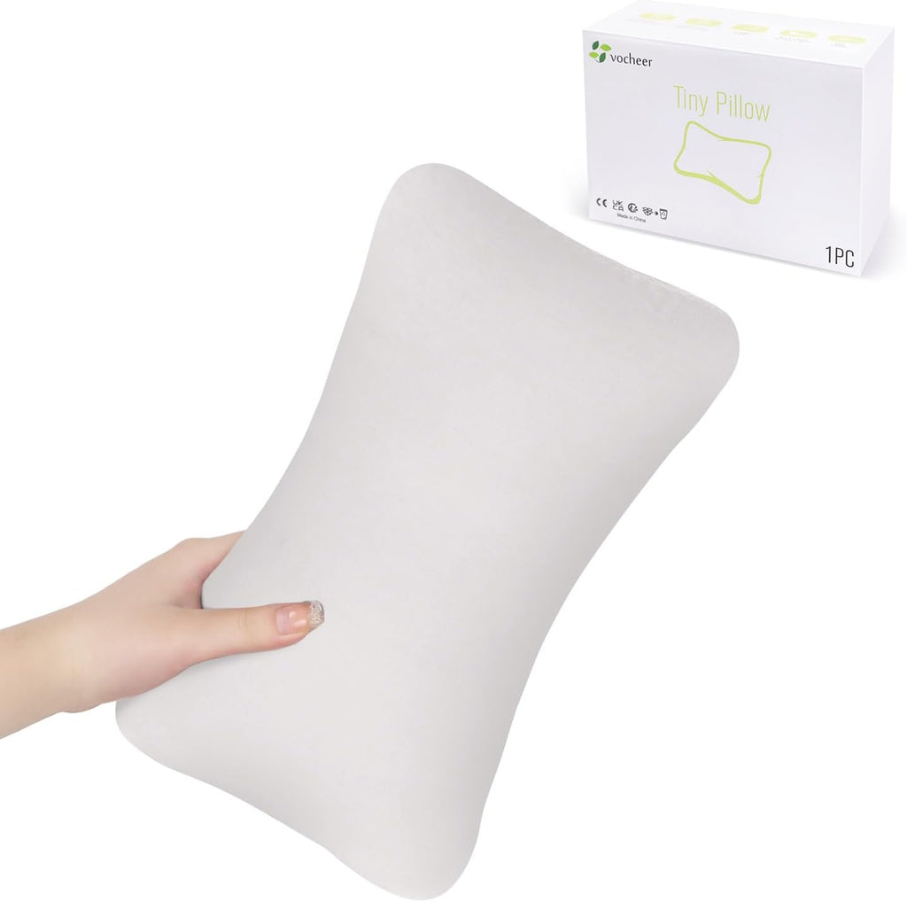 vocheer Small Pillows for Sleeping, 11"x7" Mini Pillow for Travel, Tiny Pillow for Neck, Lumbar, Knee, Wrist, Pets, Cotton Small Back Pillo…