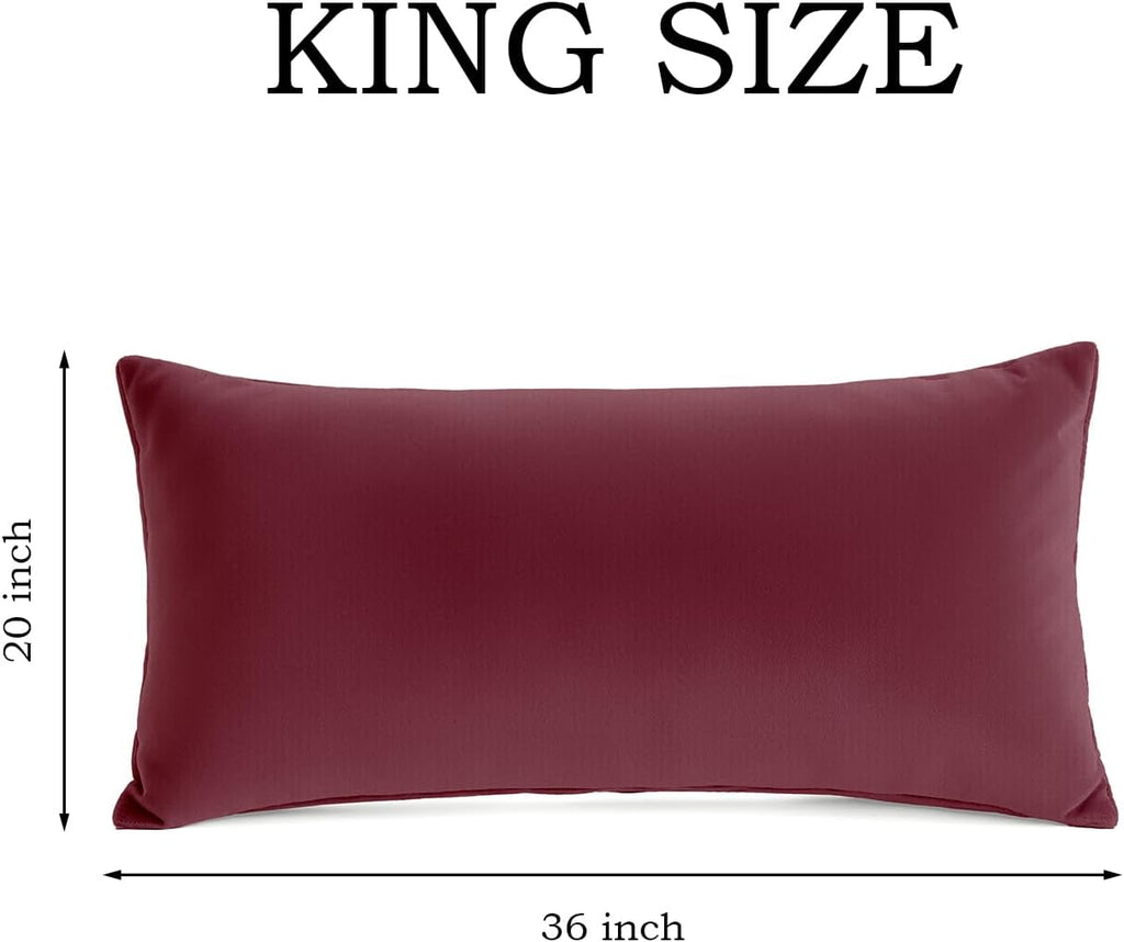 QJFabricCO Q&J Fabric Co. Bedding Pillow Cases King Size Set of 2 –Wrinkle, Fade Resistant, Soft Brushed Microfiber Pillow Cover–Envelope Pil…