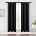 NICETOWN Living Room Blackout Curtain Panels, Autumn/Winter Thermal Insulated Solid Grommet Blackout Draperies/Drapes (Set of 2, 42 Inch…