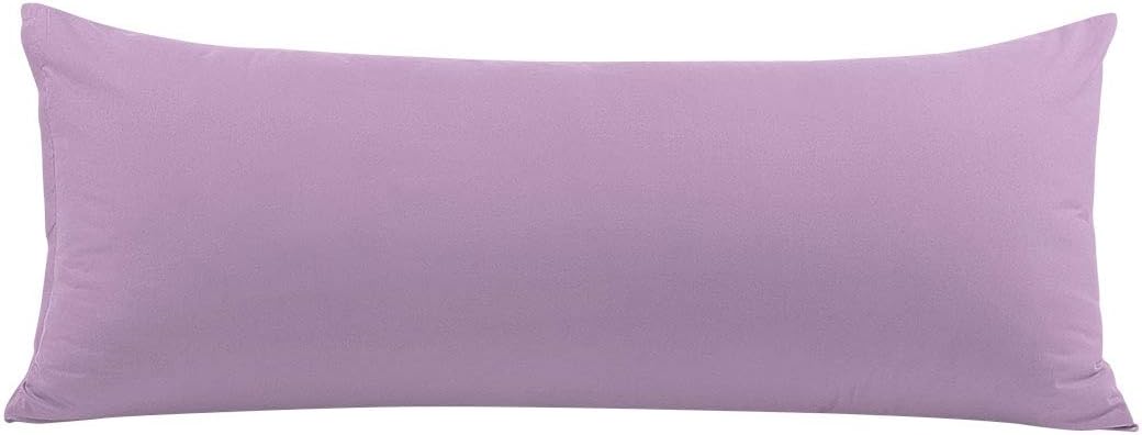 PiccoCasa Body Pillow Pillowcase with Zipper Closure, 110 GSM Brushed Microfiber Body Pillow Cover, Soft Long Pillow Cases for Body Pillows…