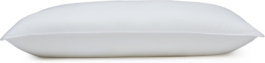 Amazon Basics Down-Alternative Pillows for Stomach and Back Sleepers, Soft Density, Machine Washable, 20 x 36 inches, White, 2-Pack