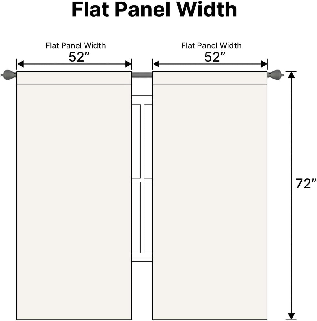 H.VERSAILTEX Light Reducing Curtains Thermal Insulated Window Treatment Panels Room Darkening Privacy Assured Drapes for Living…