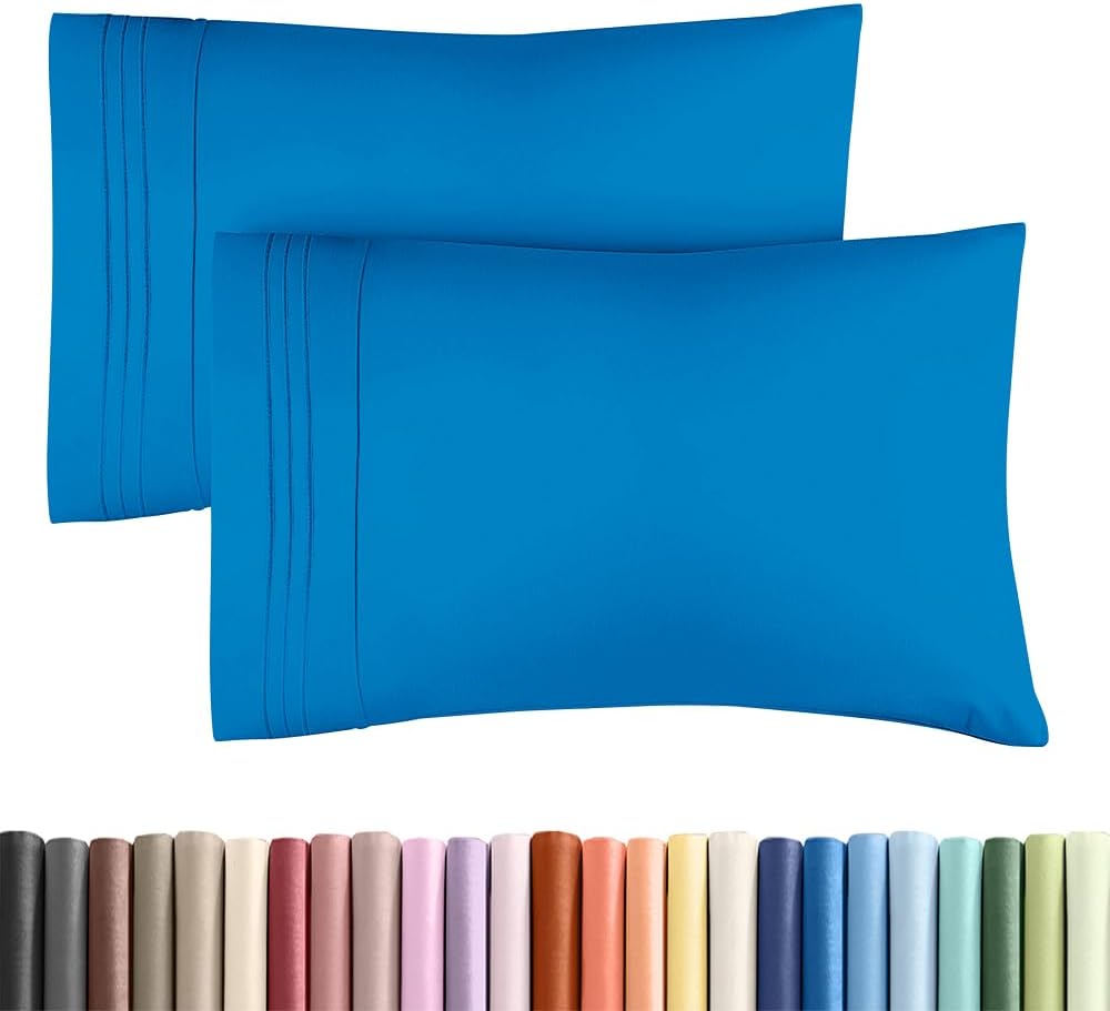Standard Pillow Cases Set of 2 - Ultra-Soft Hotel Quality Pillowcase Covers - Comfy & Wrinkle Free - Stain and Fade Resistant - Machine…