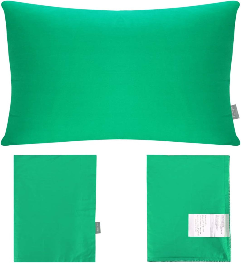 Thmyo 4-Pack 100% Cotton Lumbar Comfortable Solid Decorative Throw Pillow Case, Thmyo Rectangle Cushion Cover Pillowcase Sublimation Blank P…