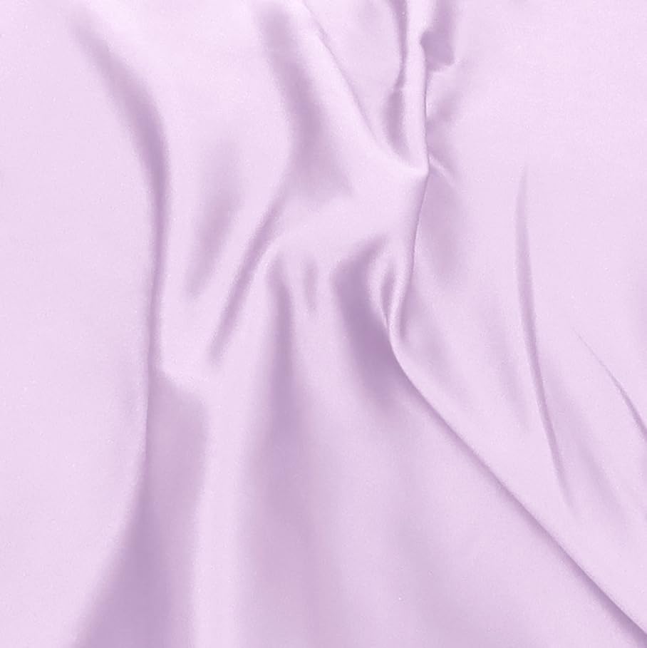 TREELY Lavender 18x18 Pillow Cover, Satin Decorative Throw Pillow Covers for Couch, Sofa, Bedroom, 2 Pack Euro Square Pillowcases with Zipper