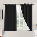 H.VERSAILTEX 100% Blackout Curtains for Bedroom Thermal Insulated Linen Textured Curtains Heat and Full Light Blocking Drapes Living Room…