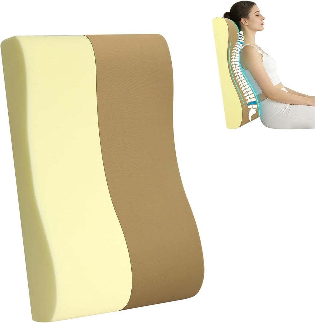 2-in-1 Neck Pillow Lumbar Support Pillow for Recliner Couch & Nursery Glider Chairs- High-Resilient Foam Cushion Ergonomic Back Support…