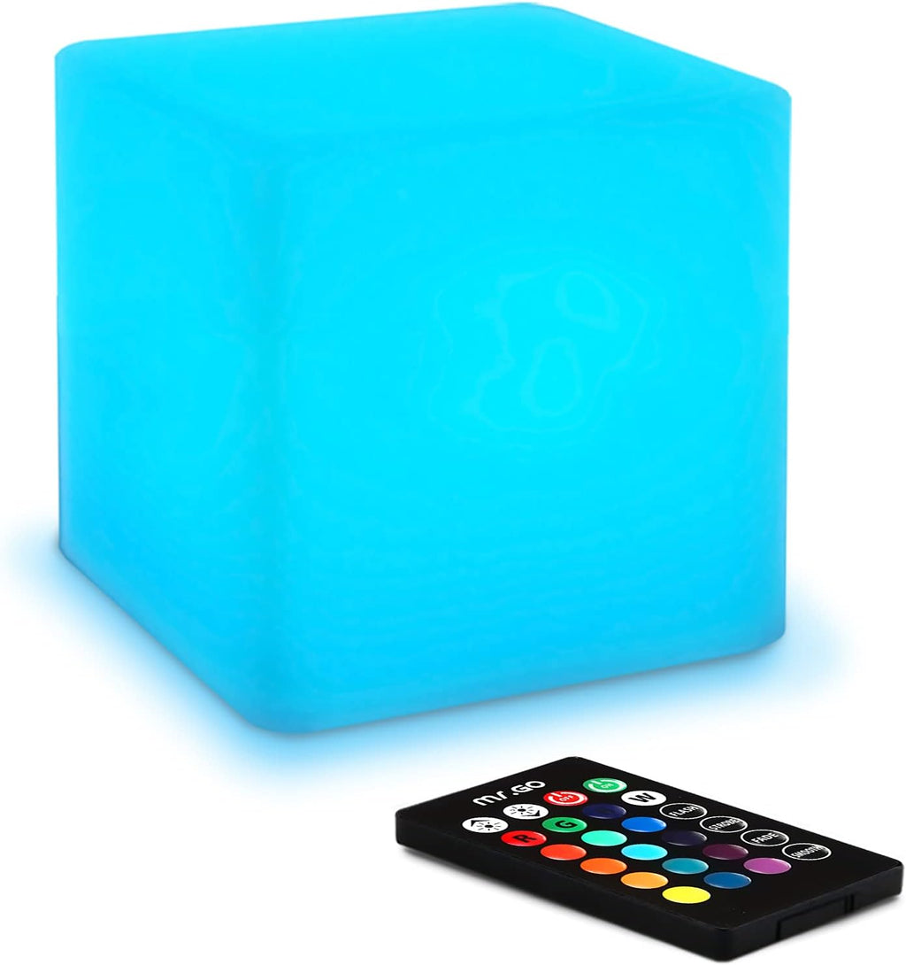 Mr.Go 4-inch Dimmable LED Night Light Mood Lamp for Kids and Adults - 16 RGB Colors - 8 Level Dimming - 4 Lighting Effect - Rechargeable…