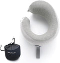 C CUSHION LAB Travel Pillow, Award-Winning Patented Ergonomic Design for Chin & Neck Support Memory Foam Neck Pillow, Compact Airplane…