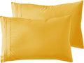 Nestl Yellow King Pillow Cases 2 – Soft King Size Pillow Case, 1800 Brushed Microfiber Pillowcases, Envelope Closure Pillowcase, King Pillo…