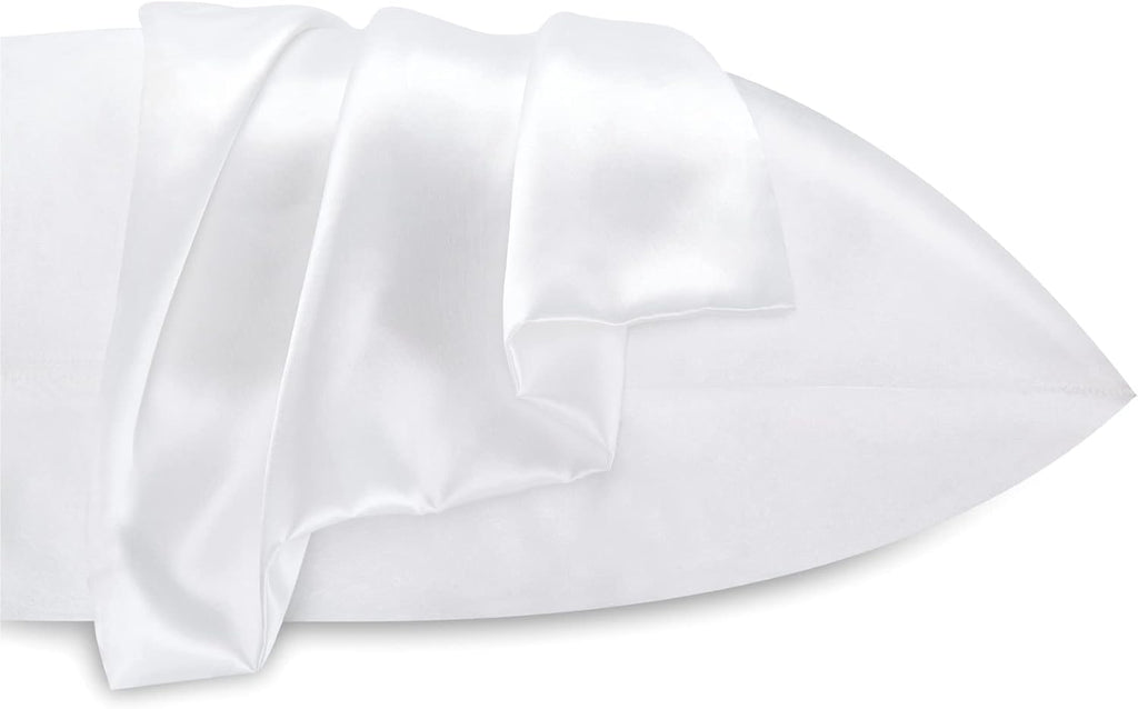 Bedelite Satin Pillowcase for Hair and Skin, Super Soft and Cooling Similar to Silk Pillow Cases 2 Pack with Envelope Closure, Gift for Wom…