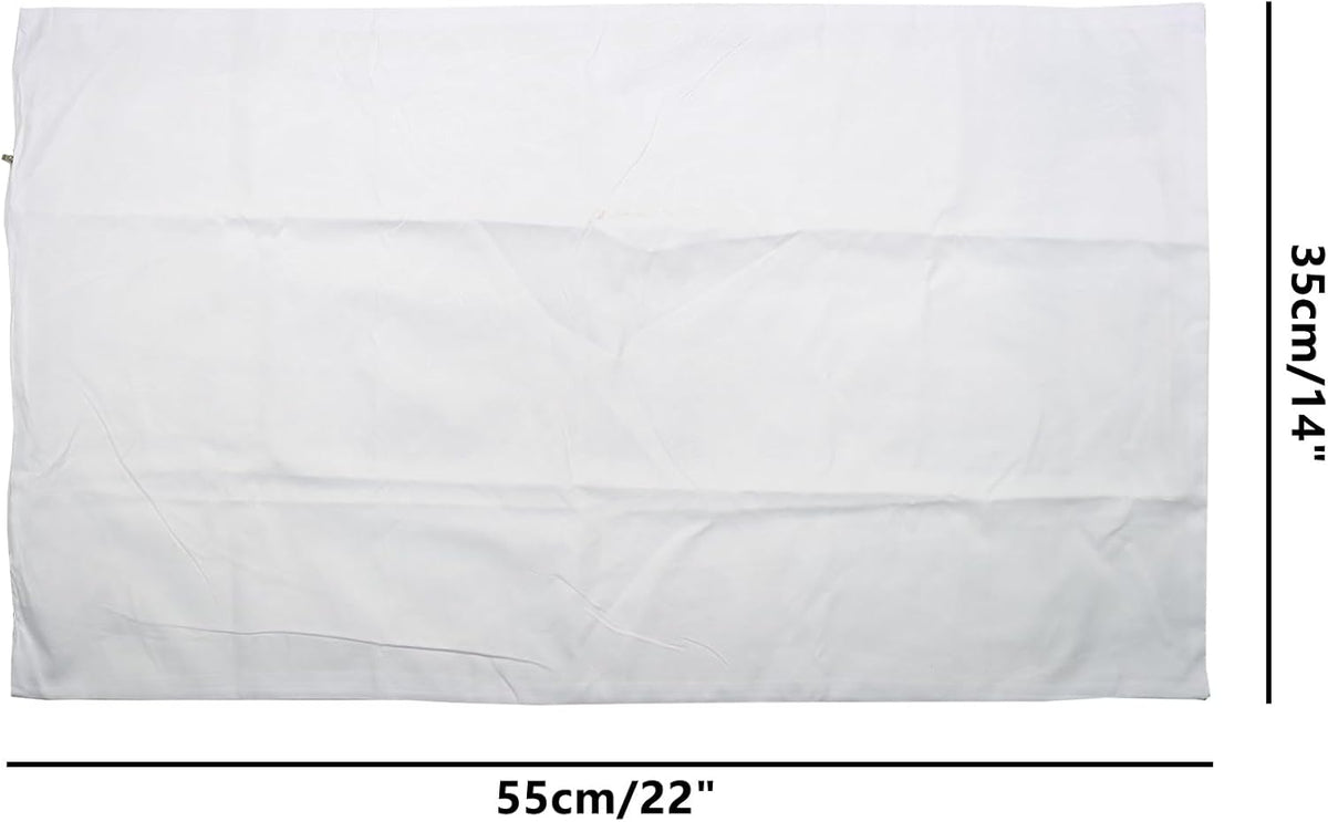 Feather Proof Pillow Covers, WINCUR Waterproof Pillow Protectors with Zipper, White Soft Pillowcases for Sofa Couch and Bed, Machine…