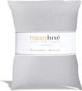 Happyluxe Odyssey Travel Pillow for Long Flights - Soft, Small, Alternative to Down and Memory Foam. 17 x 13in - Made in The USA, Silver…