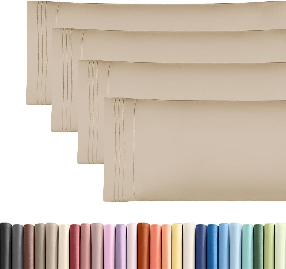 Body Pillowcases Set of 4-20x54 Long Body Pillow Case - Soft Body Pillow Cover for Sleeping & Side Sleepers - Comfy, Cozy Breathable &…