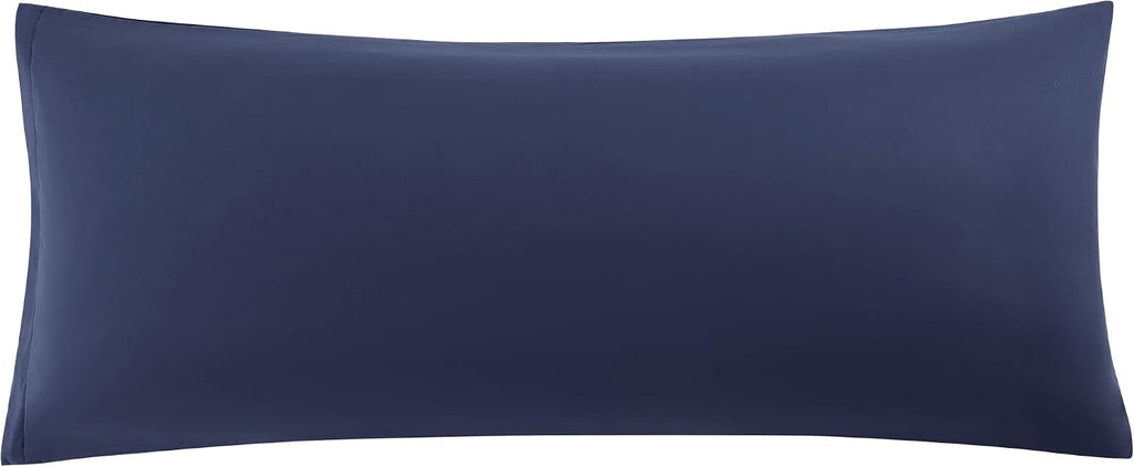 uxcell Soft Microfiber Body Pillow Cover with Zipper Closure, Long Pillow Cases for Body Pillows Weave for 90 GSM Polyester, Navy Body (20"…