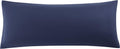 uxcell Soft Microfiber Body Pillow Cover with Zipper Closure, Long Pillow Cases for Body Pillows Weave for 90 GSM Polyester, Navy Body (20"…