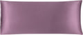 uxcell Body Pillow Cover, 20x48 Inch Mauve Silky Satin Body Pillowcases for Hair and Skin, Soft Cooling Smooth Pillow Case with Envelope…