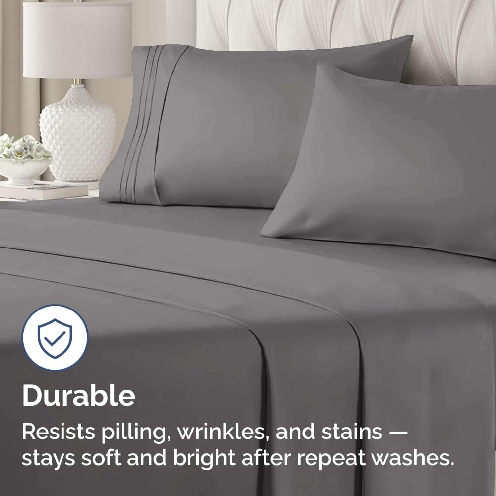 King Standard Pillow Cases Set of 2 - Soft Hotel Quality Pillowcase Covers - Comfy, Cozy & Fade Free - Wrinkle Resistant - Machine…