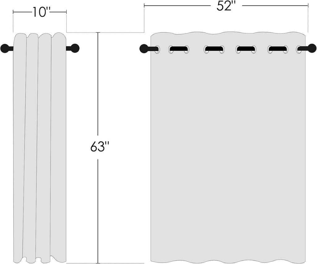 Nicetown Greyish White Room Darkening Curtain Panels - Window Treatment Thermal Insulated Grommet Room Darkening Curtains/Drapes for Bedroo…