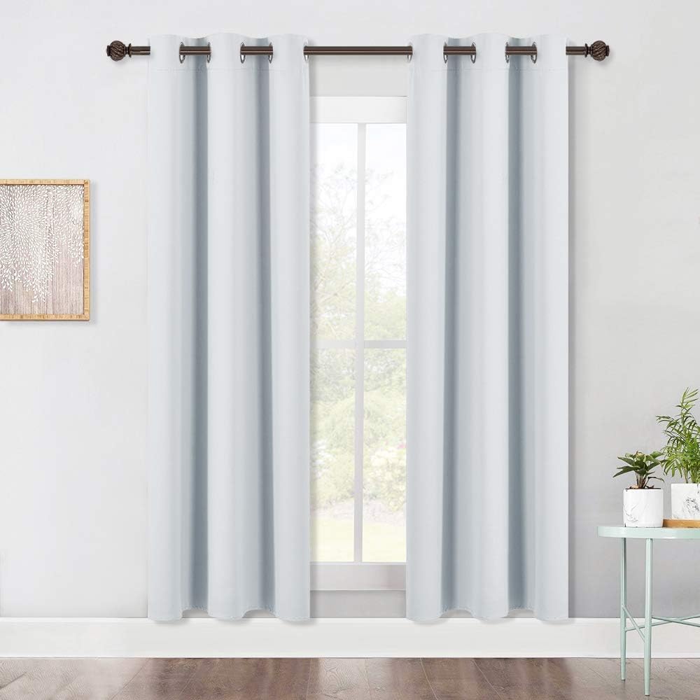Nicetown Room Darkening Window Curtain Panels, easy maintenance Solid Thermal Insulated Grommet Room Darkening Draperies/Drapes for…