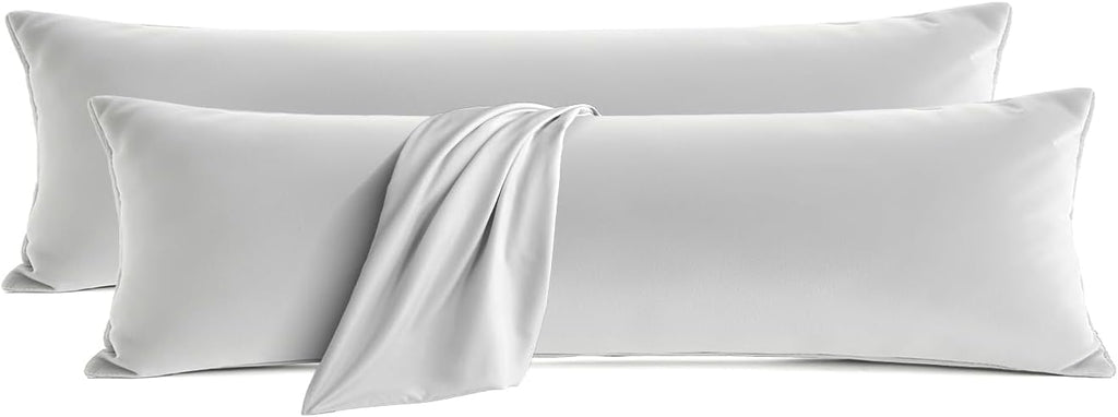 QJFabricCO Q&J Fabric Co. Body Pillow Pillowcase Set of 2, Brushed Microfiber 20x54 Pillow Cases, Soft, Wrinkle-Free, Fade-Resistant, Pillow…