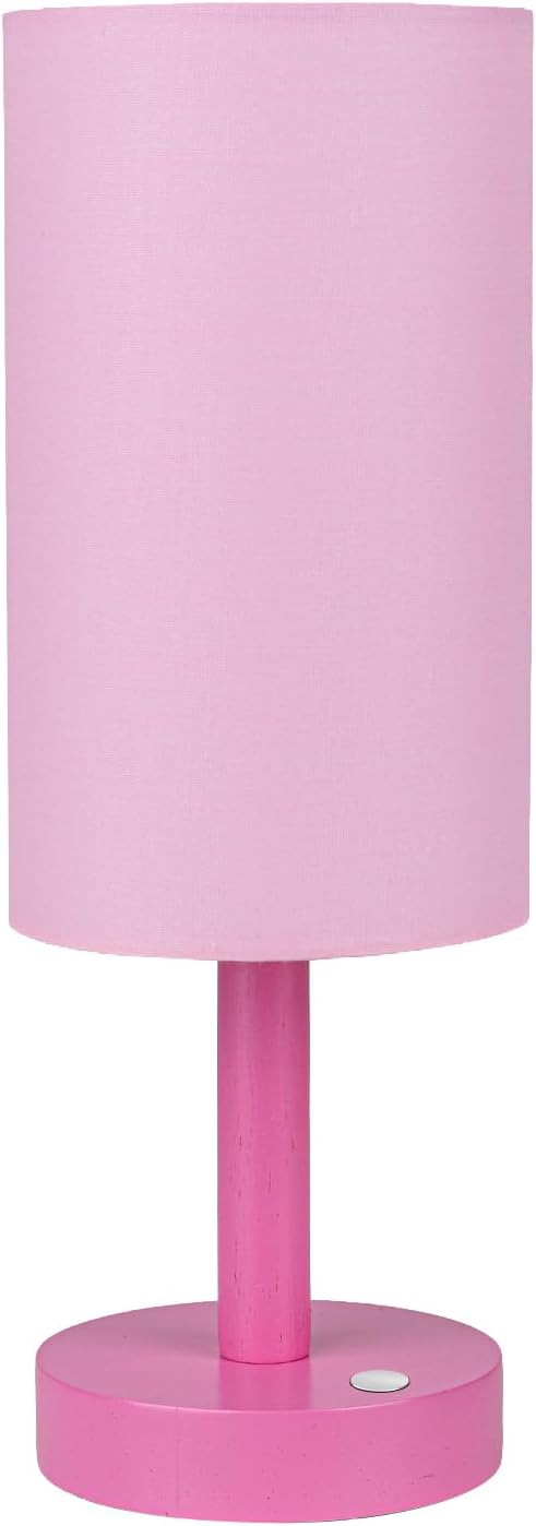 LALISU Small Table Lamp Nightstand Lamp Linen Lampshade Bedroom Wood Base Small Bedside Lamp for Night Stands, Desk Lamps for Reading…