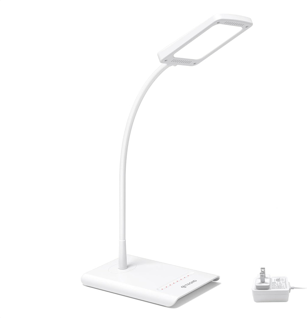 TRONDOfficial TROND Desk Lamp, Bright Dimmable Eye-Caring Table Lamp, 3 Color Modes 7 Brightness Levels, Flexible Gooseneck, Touch Control,…