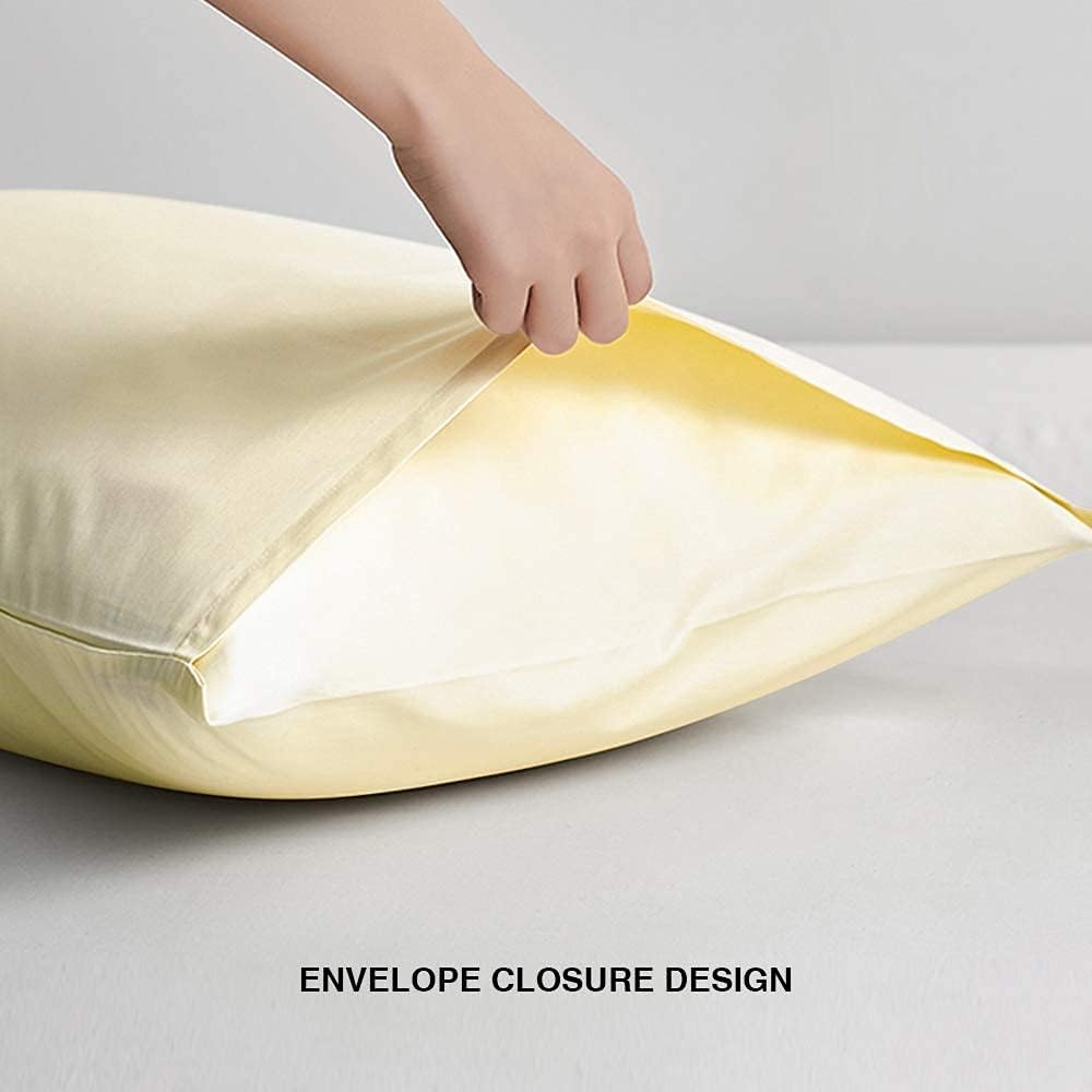 FLXXIE King Pillow Cases Set of 2, Soft Microfiber Pillow Covers with Envelope Closure, Wrinkle, Fade and Stain Resistant Pillowcases…