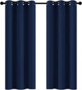Yakamok 72 Inch Length Blackout Curtains for Bedroom, Thermal Insulated Room Darkening Grommet Top Window Drapes for Living Room,42W x…