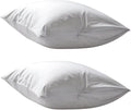 Dependable Industries Deluxe Zippered Vinyl Pillow Covers 2-Pack - 20"x29" Waterproof Protectors, Ideal for Home, Hotel, Hospital…