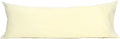 Sunflower Body Pillowcase 100% Cotton Long Pillow Cover/Case Envelope Closure 1 Pack, 20×54 inches Cream, Soft and Breathable