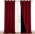 Nicetown Full Shading Curtains 90 inches Long 2 Panels Set for Windows, Super Heavy-Duty Black Lined Blackout Curtains for Bedroom, Privacy…