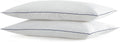 Silui Flat Soft Thin Pillows Standard Size Set of 2 Pack Bed Pillow with Down Alternative Fill for Side Back Stomach Sleepers, 20x26 Inches…